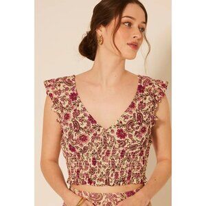 Women's - Patrons of Peace Bay Floral Cropped Top, Size Small